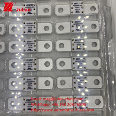 ASTM A202008 250A 125VDC Flat Plate Type Auto Blade Fuses Untuk Bolt