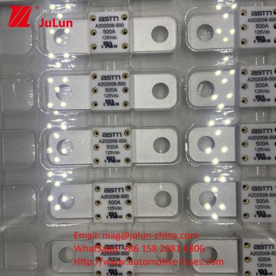 Listrik arus 200A ASTM A202008 125VDC Keramik kendaraan sekering untuk kinerja tahan lama
