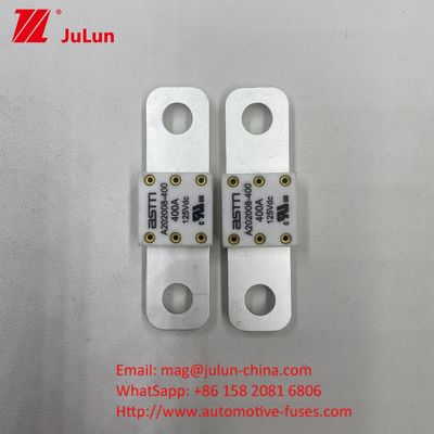 Keramik Otomotif 125VDC A202008 500A Fuse Screw Bolt Mounting Metode Dan 50,8mm Jarak Lubang
