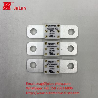 Fuse Baterai Mobil Keramik Kuat 100 Amper 125VDC Untuk Kendaraan Berat