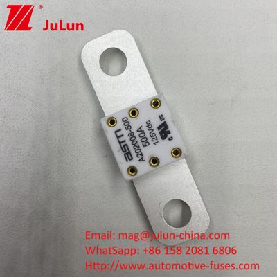300A 125VDC ASTM M8 Bolt Car Battery Fuse Durable Long Lasting untuk aplikasi tugas berat
