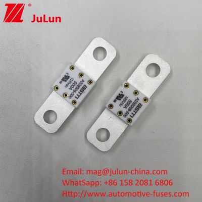 Truk 400A 125VDC Jarak Antara 2 Lubang 50.8mm Fuse Baterai Mobil Untuk Sistem Komunikasi Lift