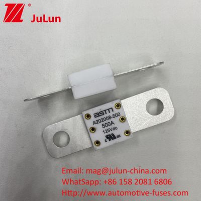 125VDC 150A A202008 Fast Charging Electric Vehicle Fuse Untuk Kendaraan Transportasi 100A 150A 200A 250A 300A 350A 400A 500A