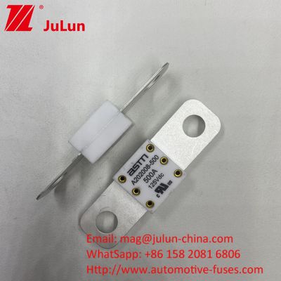 Ev Fuse Keramik A202008 250A 125VDC Adaptor Pengisi Daya Kompatibel Untuk Truk Mobil A202008 125VDC 100A 125A 150A 200A 250A 300A 400A 500A