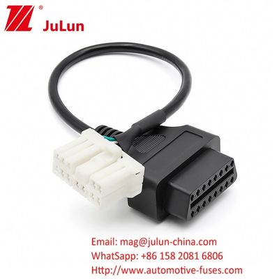 Kabel Konversi Diagnostik 12 Pin Mobil Wiring Harness Untuk Tesla Model S/X OBD2