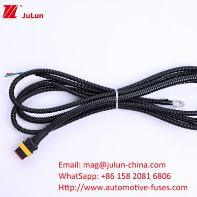 Lampu Mobil 3p 4p LED Lampu kabel Harness Mobil Bulldozer Waterproof Wiring Harness