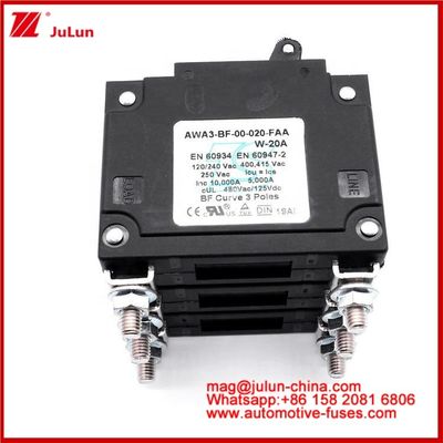 Single Pole Auto Circuit Breaker Termal Overload Switch Push To Reset Pelindung Termal