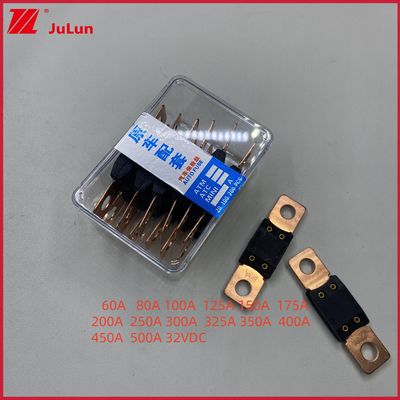 Fuse Kendaraan Listrik Tembaga 32VDC Littelfuse 32V 48V 58V 80V 298 Seri 40A 50A 60A 80A 100A 150A 200A 250A 300A 350A 400A 450A 500A Bolt On MEGA Auto Fuse