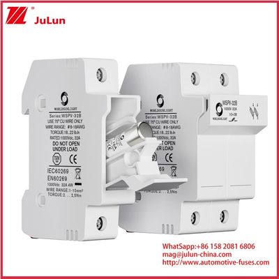 GPV 16A 1000VDC 20KA Fotovoltaic Tegangan Tinggi Fuse Keramik Tubular 10*38mm