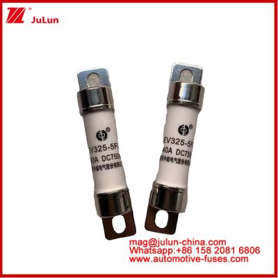 Fuse Tubular EV325-5FL 40A 750VDC Untuk Kendaraan Listrik Dengan 15*51mm Light Bolt Installation And Time Constant 2±0.5ms