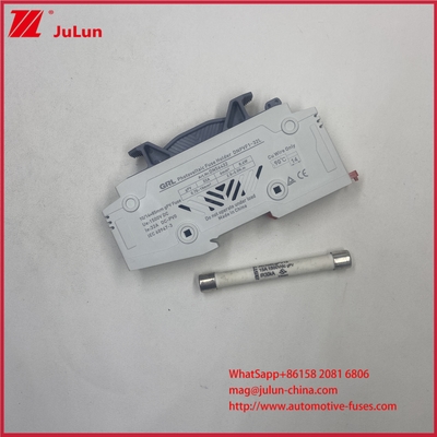 Fuse Link Solar PV Fuse10*85mm 32A untuk tegangan operasi nominal DC1500V dan kategori penggunaan DC-PV0