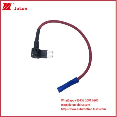 Kabel harness terminal Blade Mini Micro2 Power Fuse holder 1A 5A 7A 15A 32V Pemegang Sekring Mobil Menampilkan Bahan Kuningan PVC Dirancang untuk Aplikasi Sekring ACU ACN ACS ACZ ANL ANM ANS Tahan Lama
