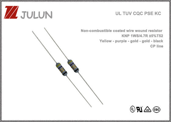 Resistor Luka Kawat Dilapisi Tidak Mudah Terbakar 125V 250V Untuk Catu Daya